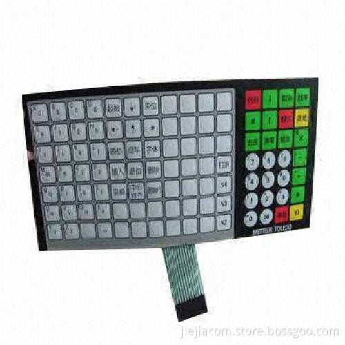 Electronic Scales Membrane Keypad Switch/Keyboard with 25 to 100mA Contact Current